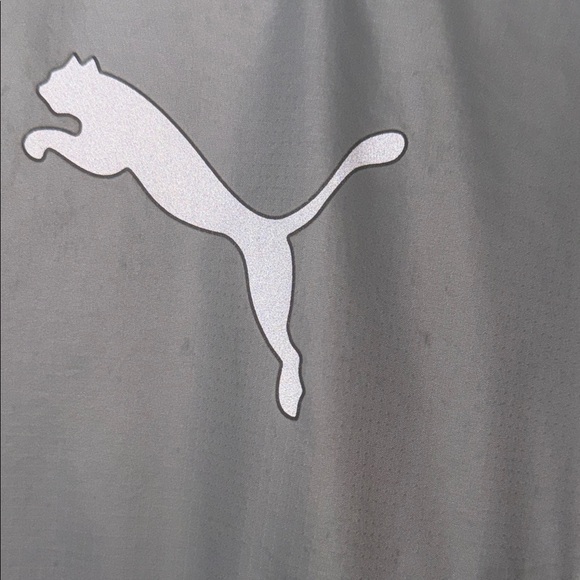 Puma Black and Gray Windbreaker with High Collar - Picture 4 of 6